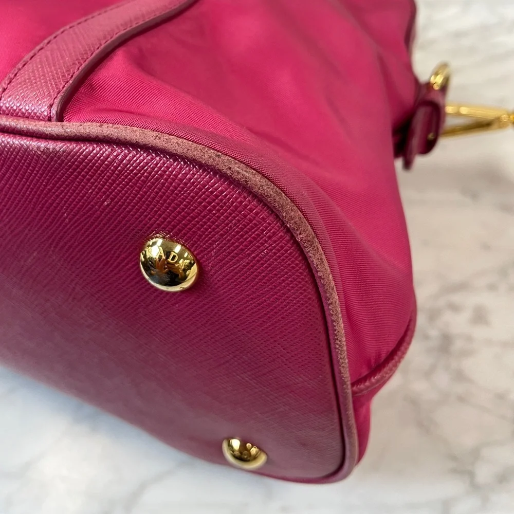 Prada Pink Nylon Satchel
